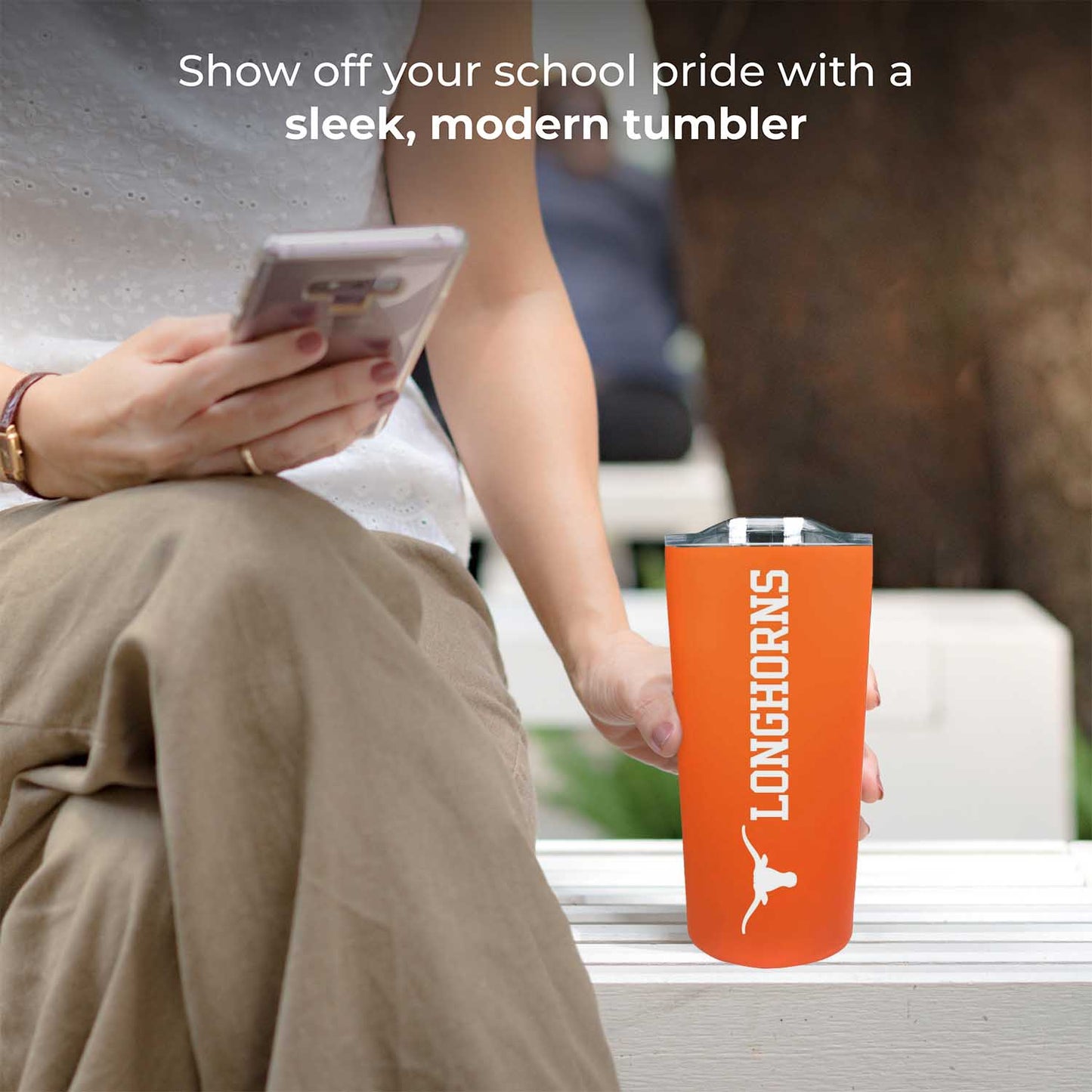 Texas Longhorns Campus Colors  NCAA Tumbler - Texas Orange