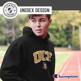 Central Florida Knights Champion Adult Tackle Twill Hooded Sweatshirt - Black