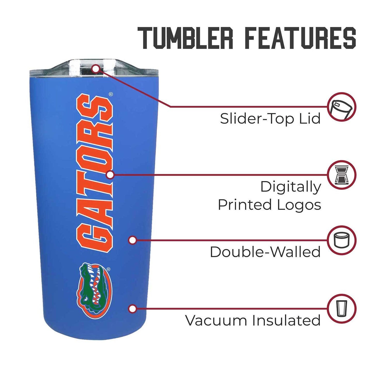 Florida Gators Campus Colors  NCAA Tumbler - Royal