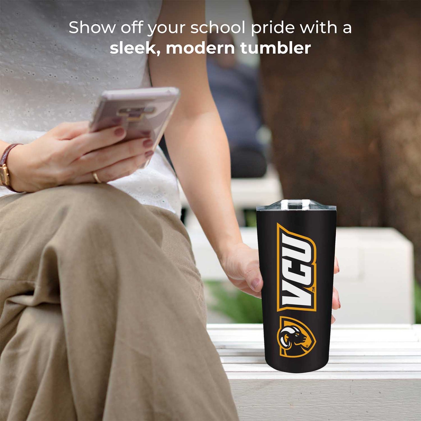 VCU Rams Campus Colors  NCAA Tumbler - Black