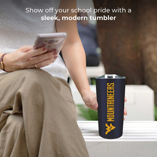 West Virginia Mountaineers Campus Colors  NCAA Tumbler - Navy