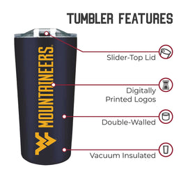 West Virginia Mountaineers Campus Colors  NCAA Tumbler - Navy